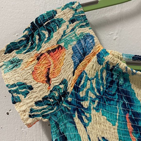 5/$25*🔥 Davi & Dani Cap Sleeve Short Jumpsuit with Overlaying Attached Skirt - Picture 5 of 10